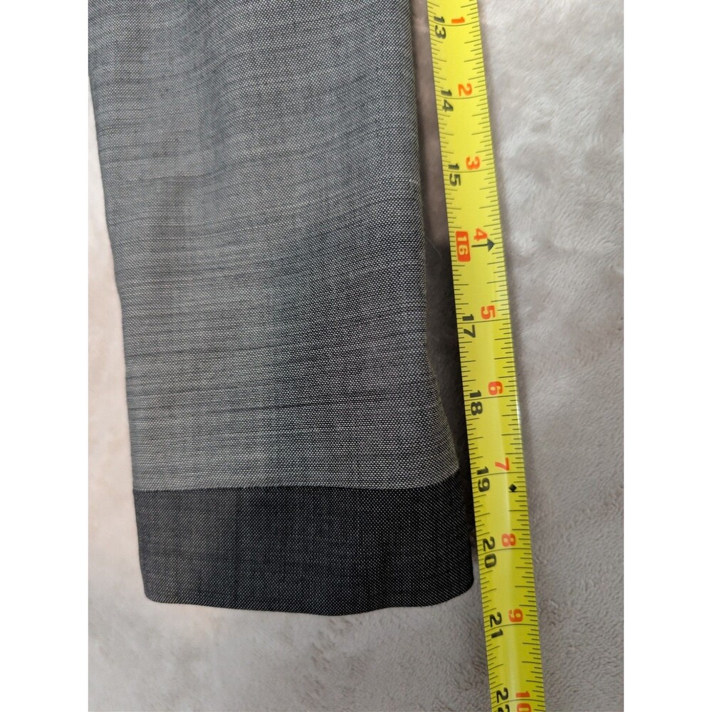 100% Wool Zip Jacket Coat Size 4 Gray Cropped Minimalist Blazer Model Luxury image 8